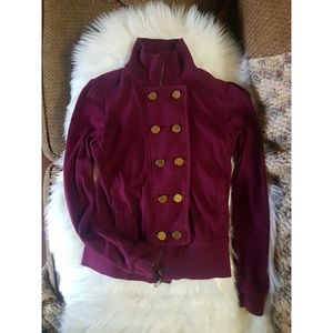 Fossil Burgundy Purple Jacket